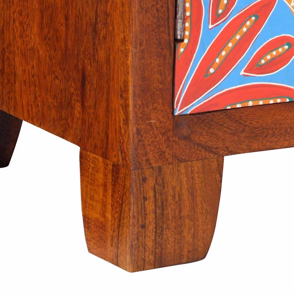 Berkfield Home Set of 2 Stylish Acacia Wood Bedside Cabinets in Brown, W/D/H: 40 x 30 x 45 cm – 5