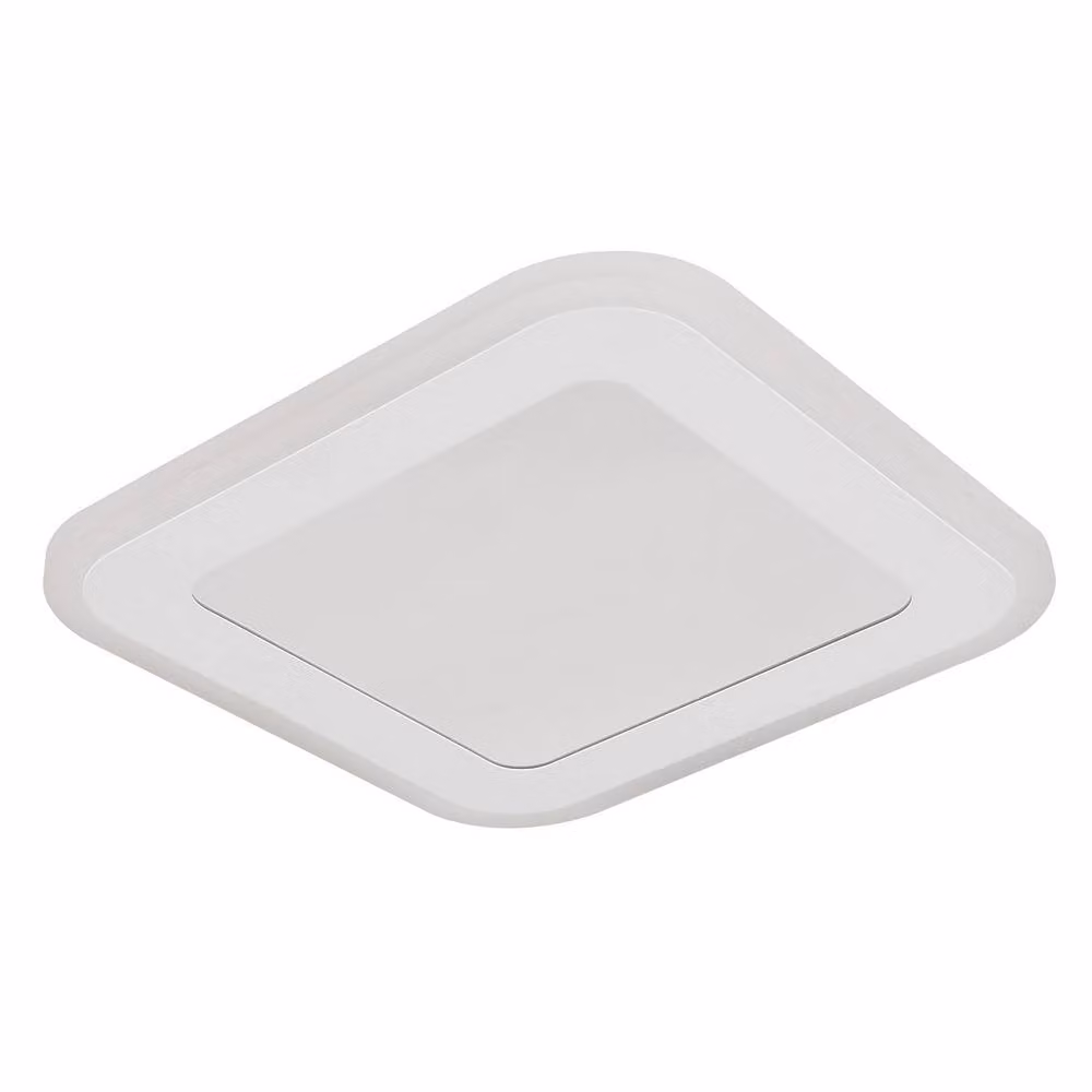 Netlighting Lamela Square Semi Flush Ceiling Light in White Matt with LED 4000K, W/D/H: 40 x 40 x 12 cm – 1