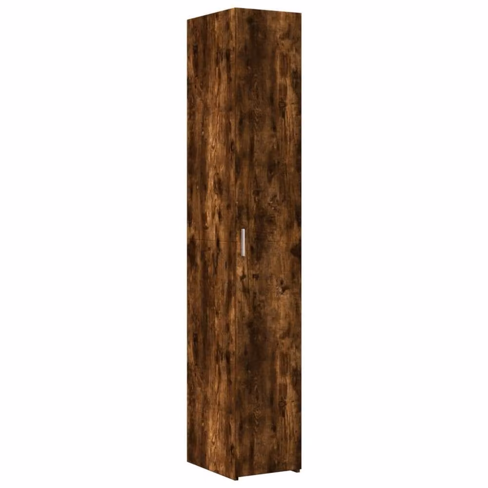 Berkfield Home Smoked Oak Highboard in Brown, W/D/H: 30 x 42.5 x 185 cm