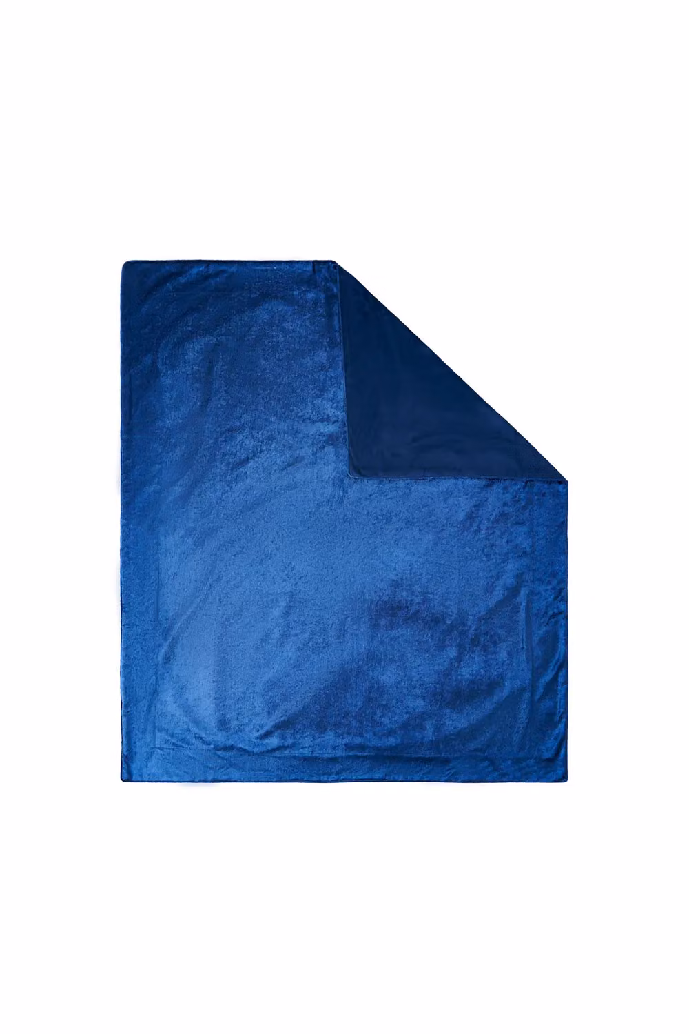 BHS Fluffy Crushed Velvet Throw in Blue and Silver, W: 127 cm, D: 152 cm – 2