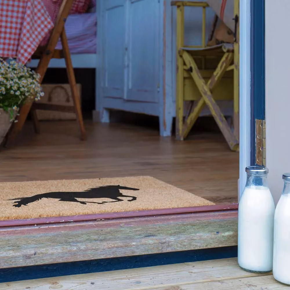 Artsy Mats Horse Doormat in Black and Brown, W/D: 60 x 40 cm – 2