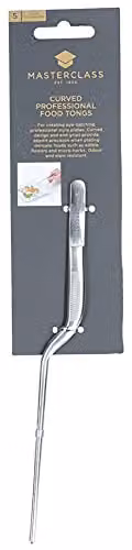 MasterClass Stainless Steel Plating Tongs, Silver – 2