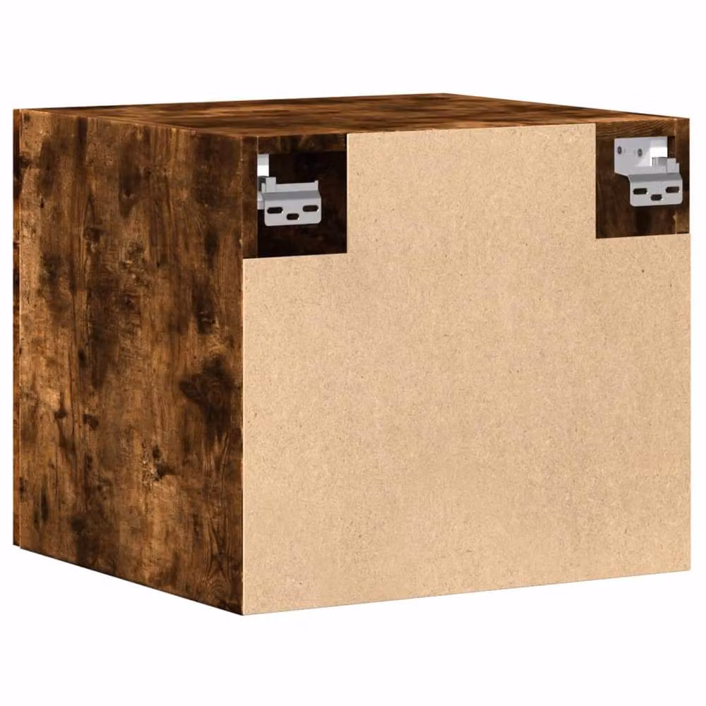 Berkfield Home Smoked Oak Wall Cabinet, Brown, W/D/H: 45 x 40 x 42.5 cm – 4