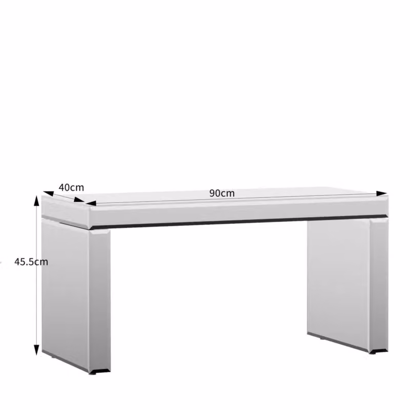 Comfy Living Ltd Rectangular Mirrored Glass Coffee Table in Silver – 2