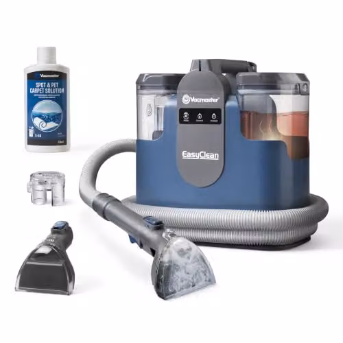 Vacmaster EasyClean Thermo Blue Corded Heated Carpet Spot Cleaner and Handheld Steam Cleaner