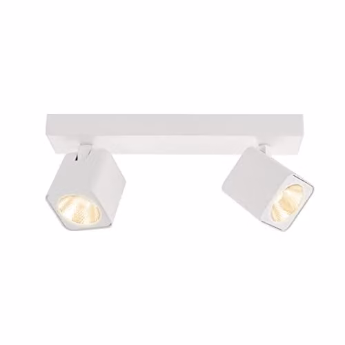 Netlighting Aveiro Modern Twin LED Ceiling Spotlight, 4000K, White