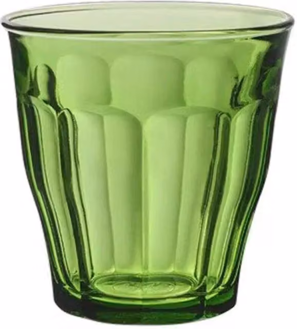 SPETLEK Set of 6 Green Glass Tumblers, 250ml – 1