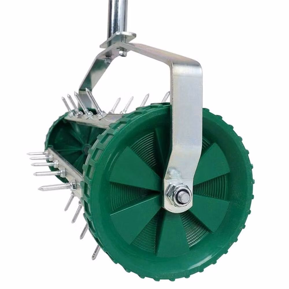 VOGREX Manual Steel Lawn Aerator Spike Roller in Silver – 2