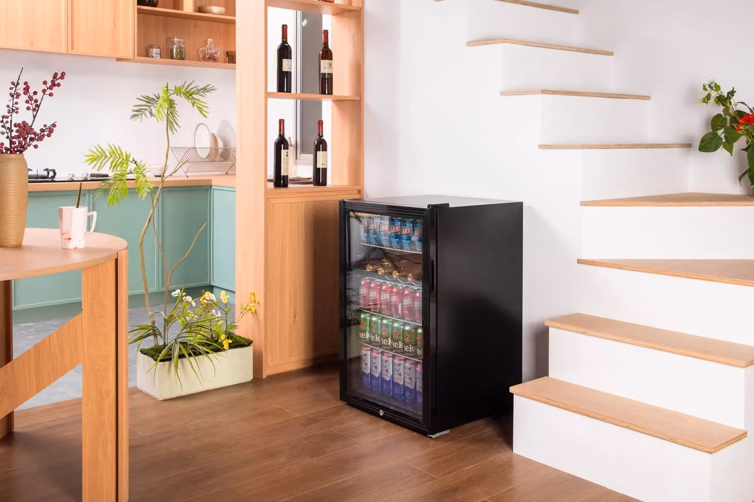 Subcold Super 115 Under Counter Compressor Beer Fridge with LED Interior Light and Lockable Glass Door, Black, W/D/H: 53.9 x 54.0 x 84.7 cm – 2