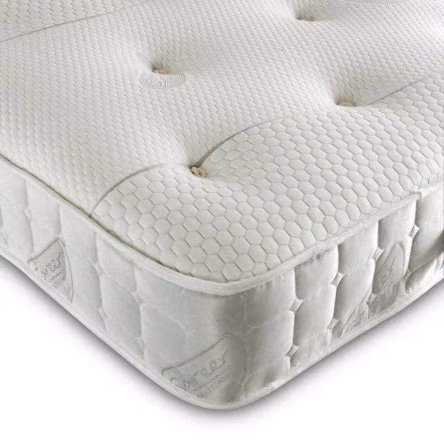 Sareer Furniture White Hybrid Memory Coil Mattress, W: 120 cm, D: 200 cm
