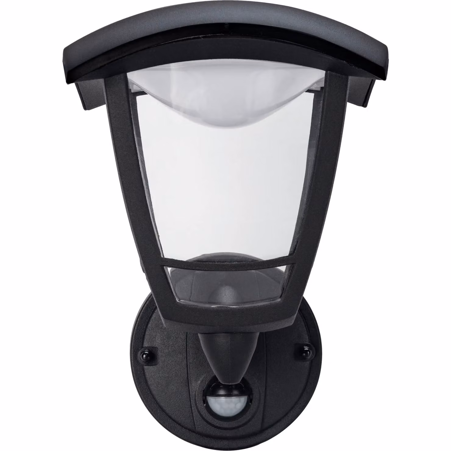 Luceco LED Four Panel Coach Lantern with PIR Motion Sensor, IP44 Rated, Black – 1