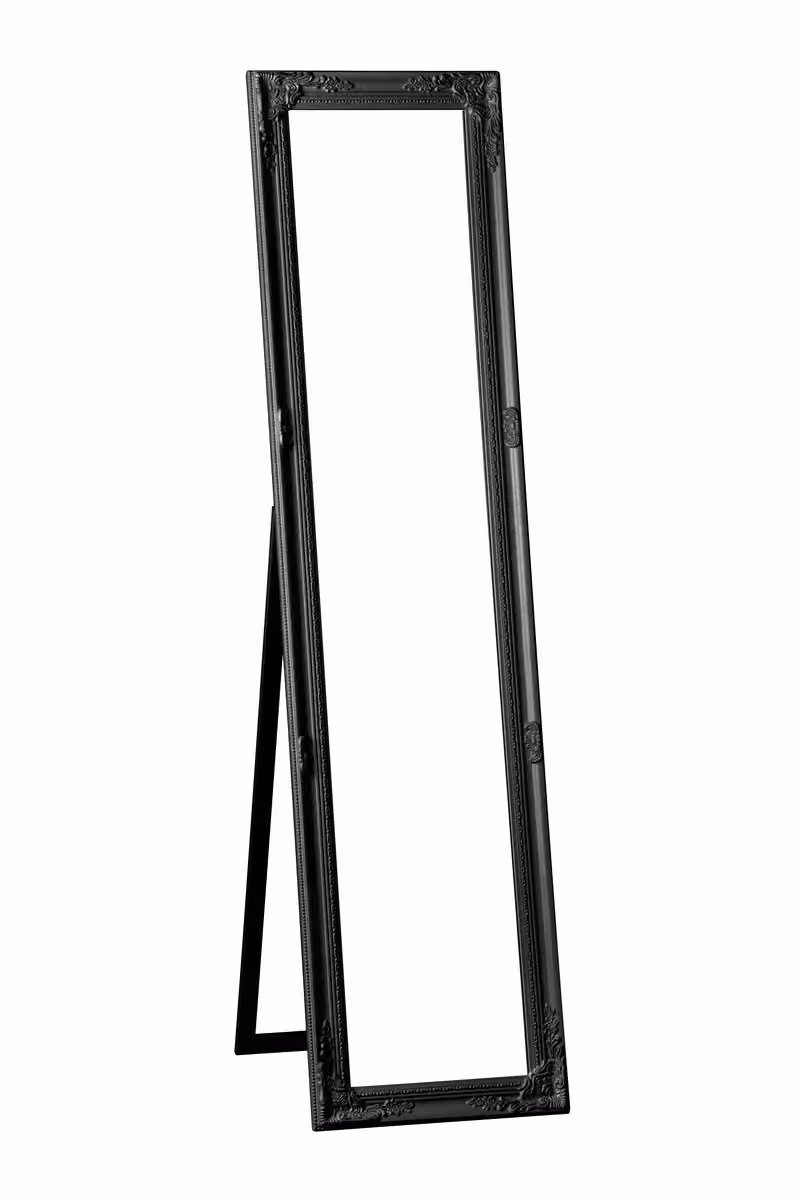 Orsina Brussels Vintage Rectangular Freestanding Floor Standing Mirror in Black – 3