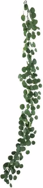 Kingsbury Gifts Artificial Green Eucalyptus Leaf Garland for Weddings and Parties, 183cm