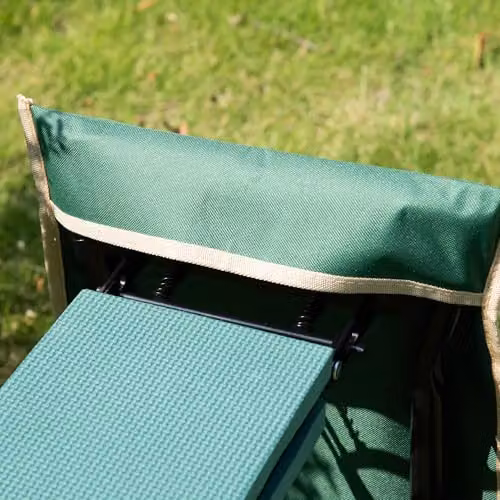 Outsunny 2 in 1 Garden Kneeler Seat with Tool Bag, Green – 8