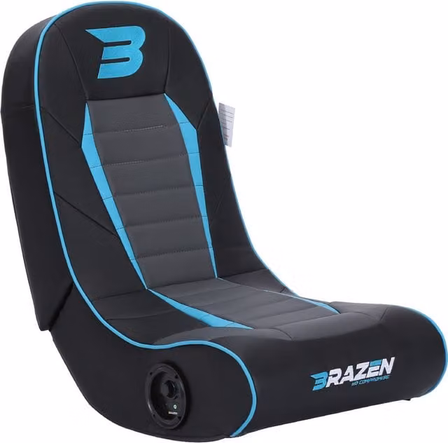 BraZen Sabre 2.0 Bluetooth Surround Sound Gaming Chair in Blue