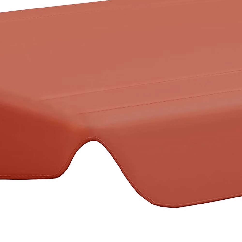 Berkfield Home Replacement Garden Swing Canopy in Burnt Orange, PVC-Coated, W: 150 cm, D: 105 cm, H: 70 cm – 4
