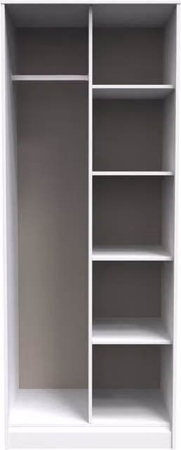 Ready Assembled 2 U Toledo Open Wardrobe in White