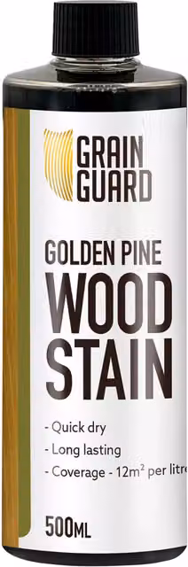 Grain Guard Water Based Wood Stain in Gold, Brown and Yellow Pine, 0.5 l