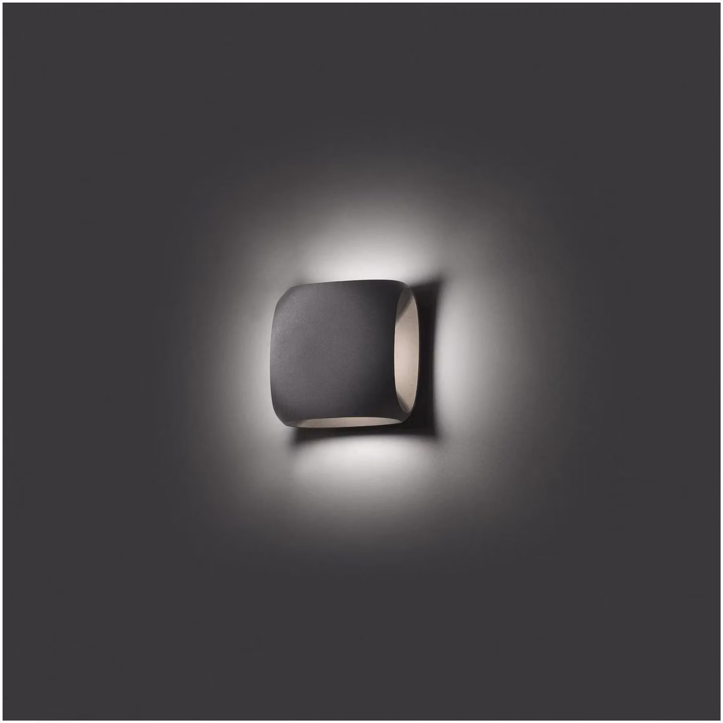 Netlighting Bu LED Outdoor Wall Light in White and Dark Grey, IP65 Rated – 2