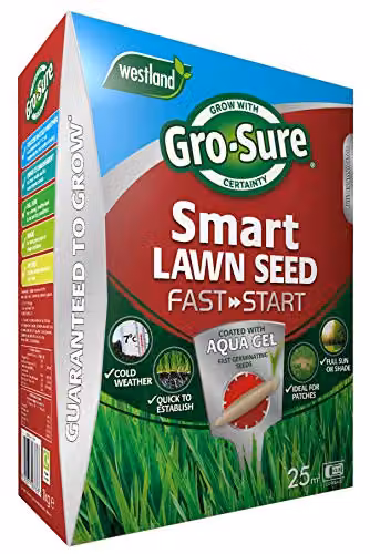 Gro-Sure Aqua Gel Coated Fast Start Smart Grass Lawn Seed, 1 kg