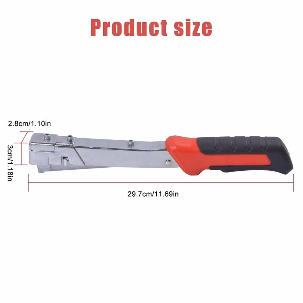 Nordara Heavy Duty Hammer Tacker Stapler for Upholstery, Carpet and Felt in Silver – 2
