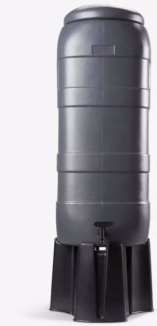EvenGreener Mini Rainsaver Freestanding Water Butt Kit in Anthracite Grey
