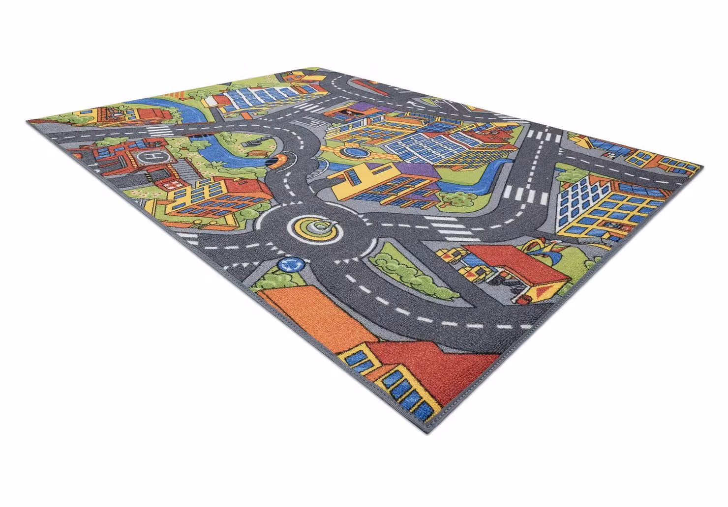 RugsX Rebel Roads Rectangular Rug in Grey and Multicolour, W: 95 cm, L: 200 cm – 2