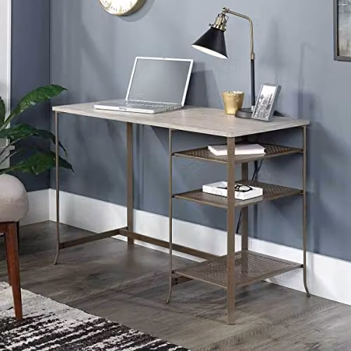 Teknik Office City Centre Computer Desk in Oak Brown – 2
