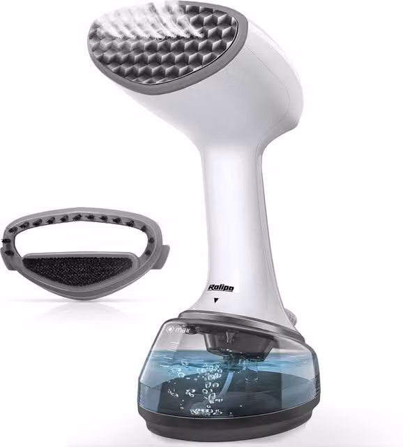 Rolipo Handheld Garment Steamer 1700W in White with Vertical Steam and Odour Neutralisation