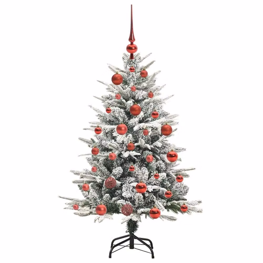 Berkfield Home Pre-lit Artificial Christmas Tree with Ball Set, Green, Height: 120 cm – 3
