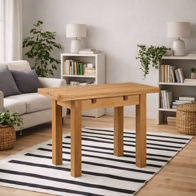 Wyld Haus Helsingor Extendable Dining Table in Natural Oak Effect
