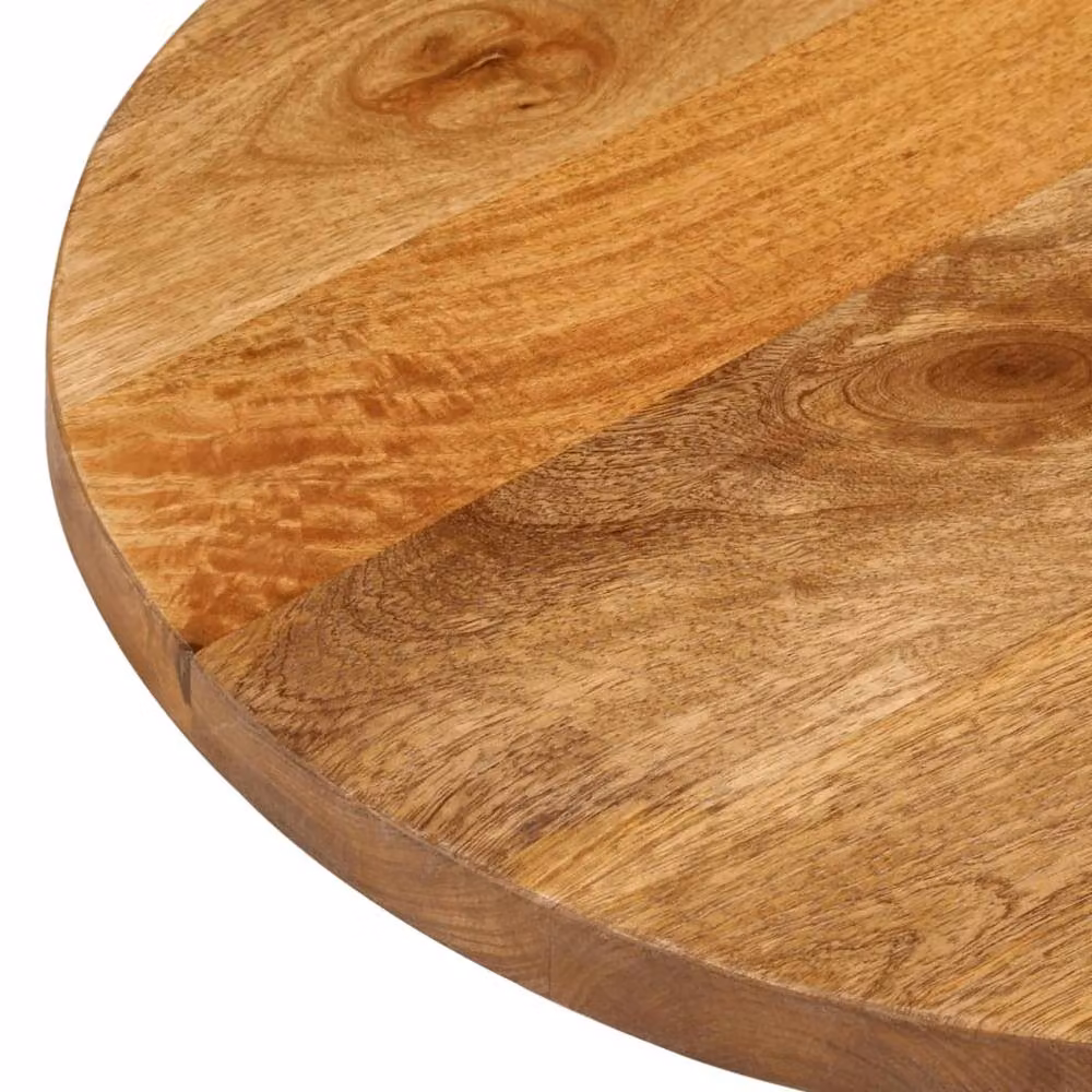 Berkfield Home Oval Solid Wood Mango Table Top, Brown, W: 80 cm, D: 40 cm, H: 3.8 cm – 3