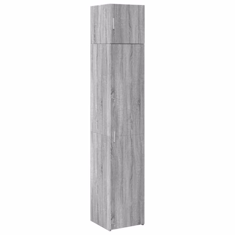 Berkfield Home Slim Storage Cabinet in Grey Sonoma, W/D/H: 40 x 42.5 x 225 cm
