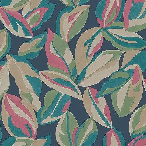 Holden Decor Abstract Botanical Blue Floral Wallpaper Roll