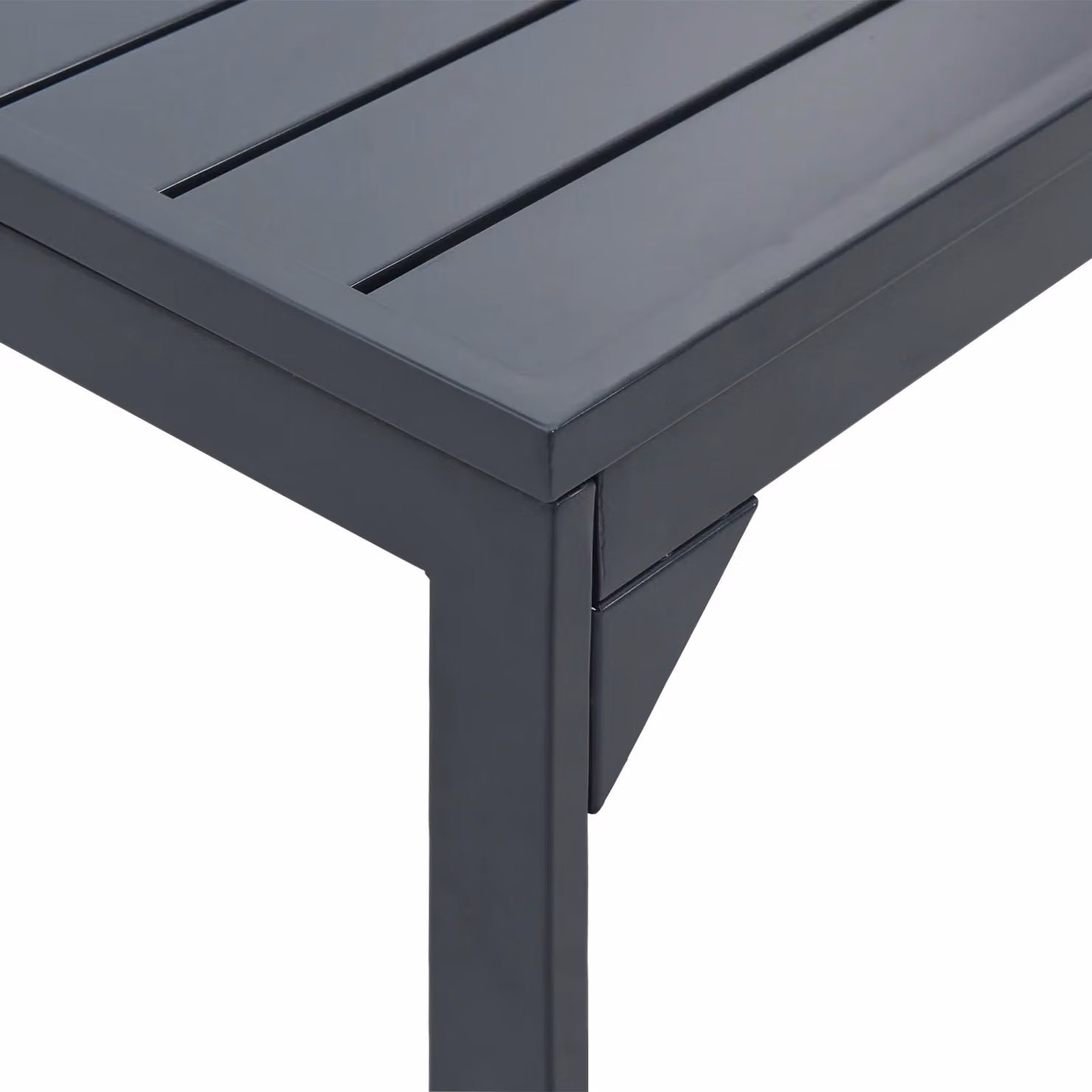 Berkfield Home Large Expandable Aluminium Garden Table in Matt Dark Grey – 5