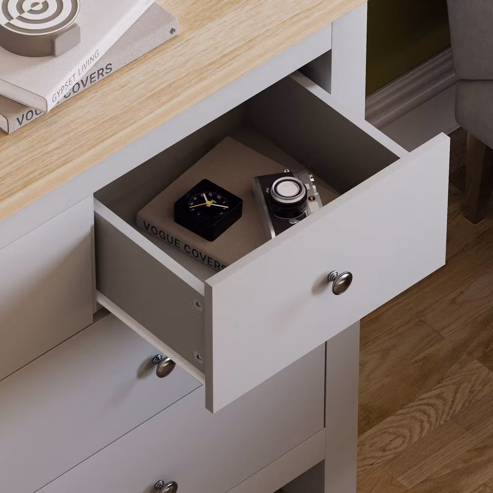 HD Designs Arlington 4+3 Drawer Chest of Drawers in Grey – 3