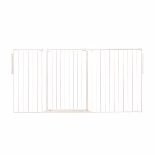 Safetots Premium Extra Tall Room Divider with Door, White, Width: 200 cm, Height: 105 cm