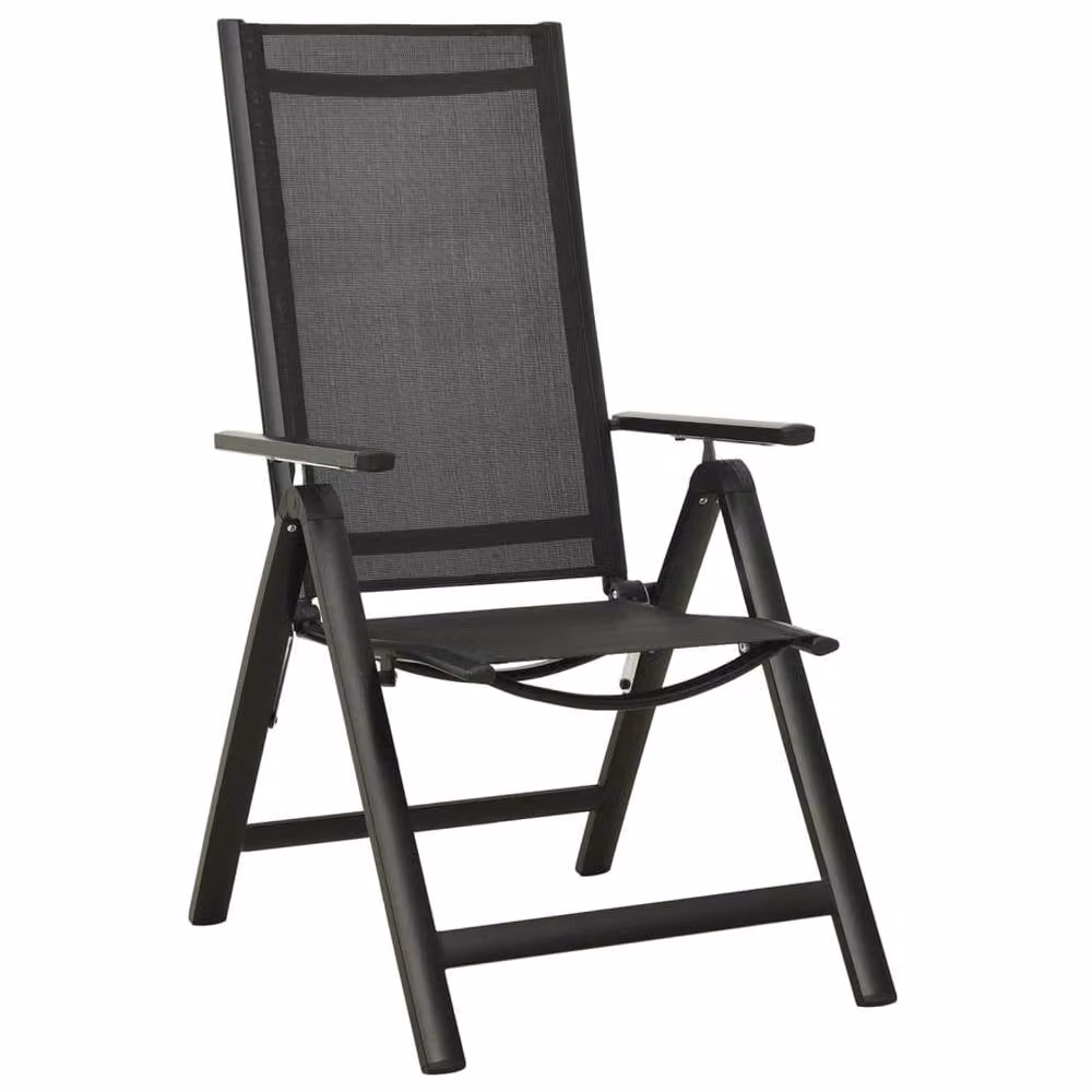 Berkfield Home Soft 5 Piece Aluminium Garden Dining Set in Anthracite and Black