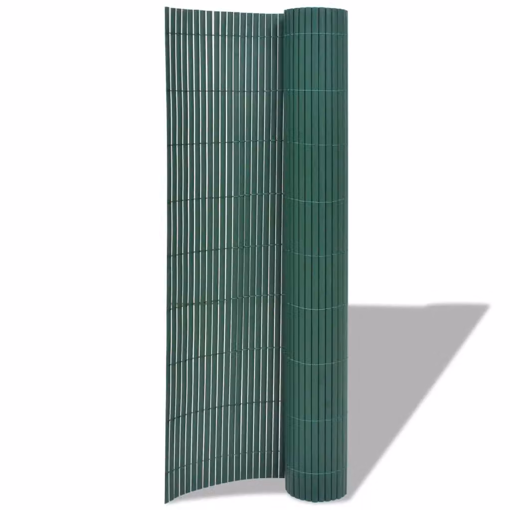 Berkfield Home Double-Sided PVC Garden Fence, Green, H 90 cm x W 500 cm – 2