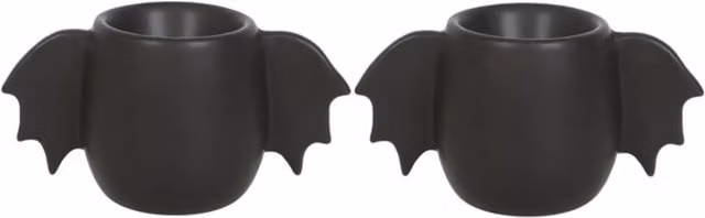 KDMK Bat Wing Egg Cup Set in Black