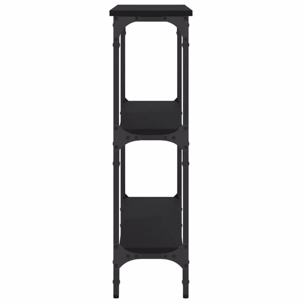 Berkfield Home Black Industrial Console Table, W/D/H: 75 x 22.5 x 75 cm – 4