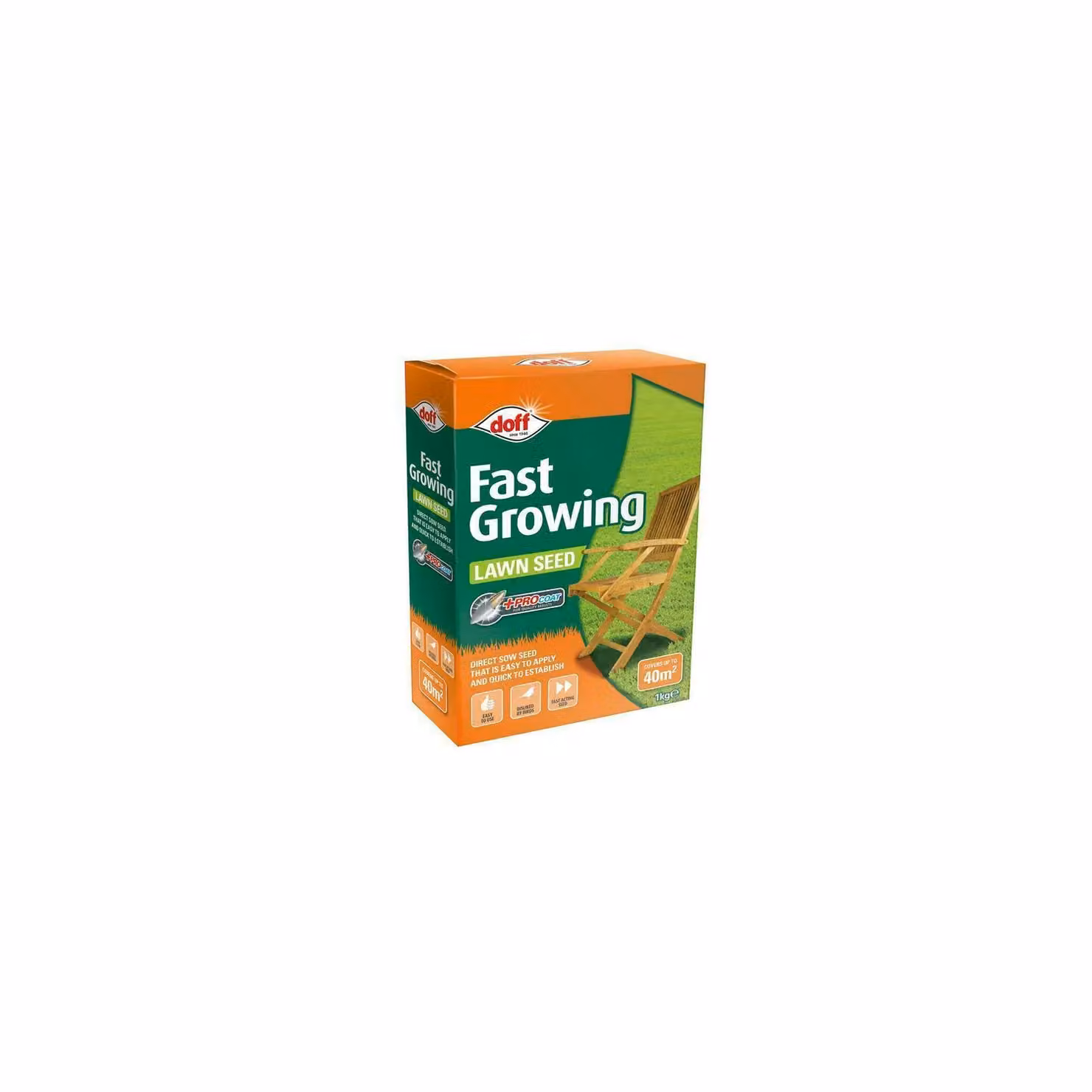 Doff Fast Growing Lawn Seed, 1kg – 4