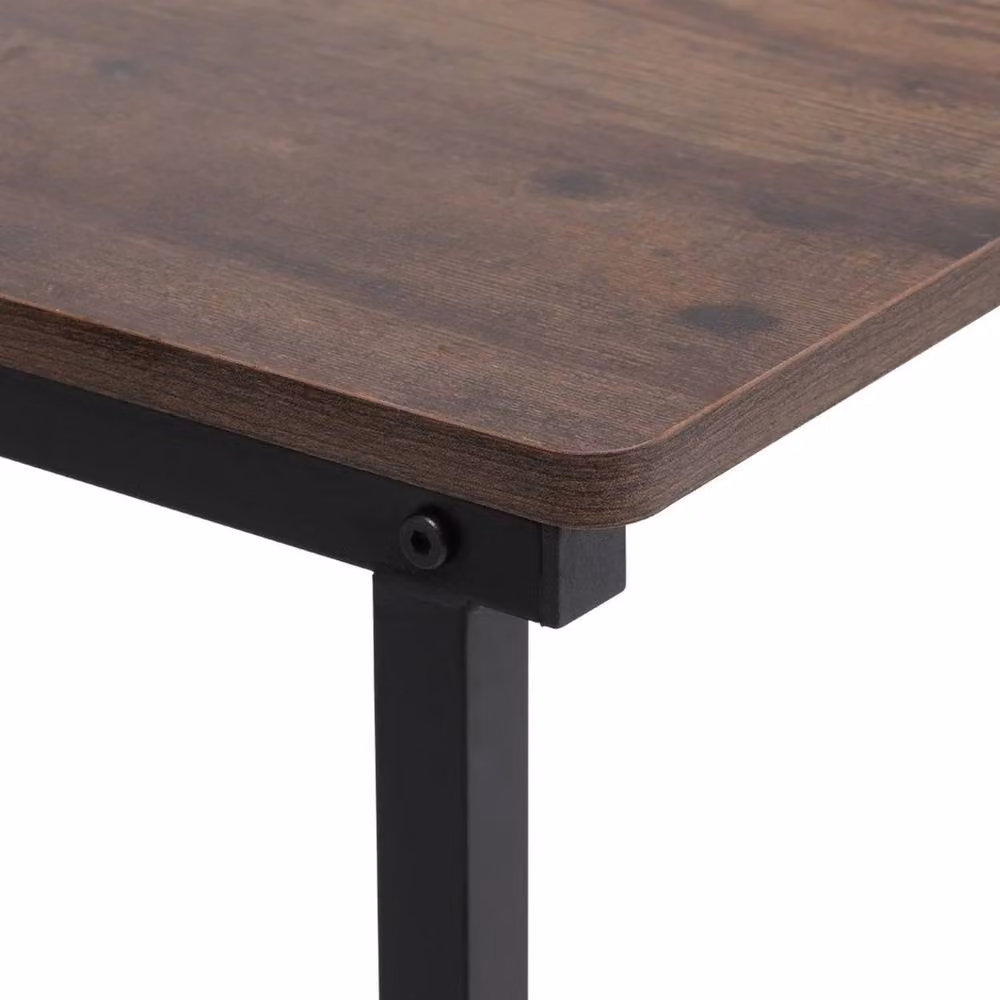 KORVIXA Rolling Laptop Desk and Overbed Sofa Side Table in Brown – 4