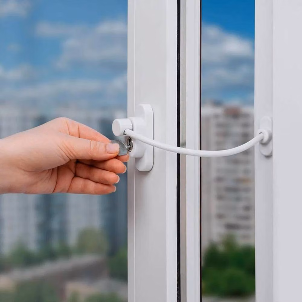 EONLION 8-Piece Window and Door Restrictor Safety Lock, White – 2