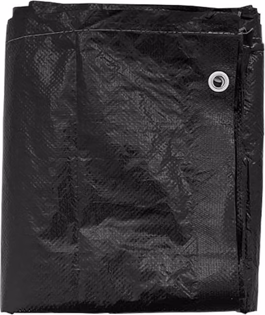 Berkfield Home L-Shaped Garden Furniture Cover with 20 Eyelets, Black, W/D/H: 300 x 300 x 70 cm – 1