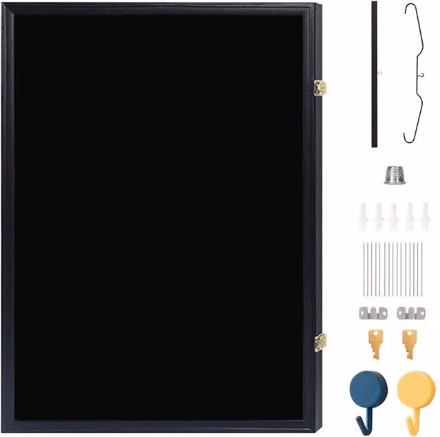 Ventryn Signed Football Shirt Display Frame in Black Wood, W: 80 cm, H: 60 cm