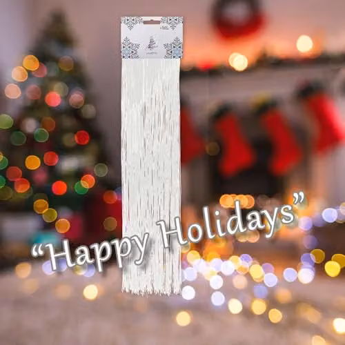 VFM e-Store White Angel Hair Lametta Christmas Tree Hanging Decoration – 4