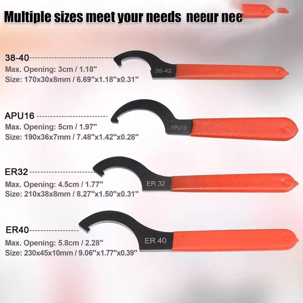 Kelvenix 8-Piece Universal Coil Over Wrench Set in Red – 2