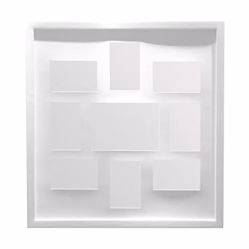 Premier Housewares Multi-Photo Rectangular Wall Frame, White