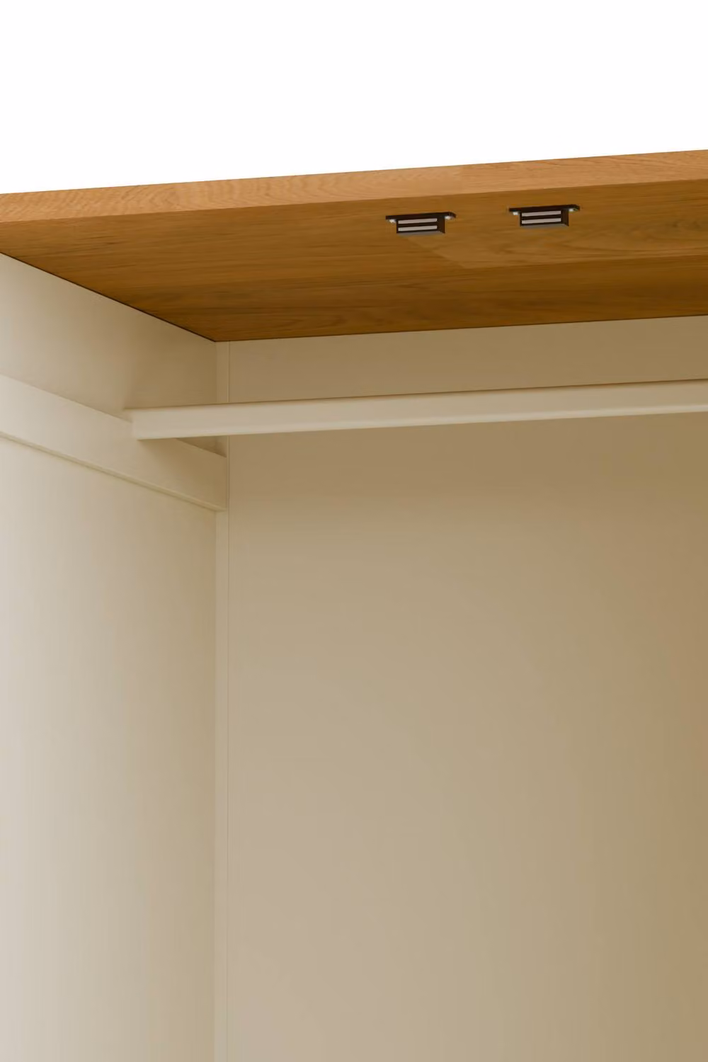 Julian Bowen Coxmoor 2 Door Wardrobe with Internal Shelves in White – 4